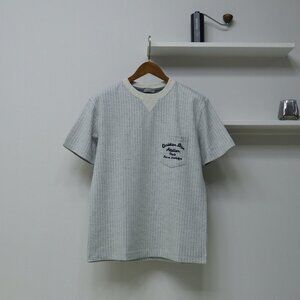 Dior striped chest embroidered short sleeves Mens Size L